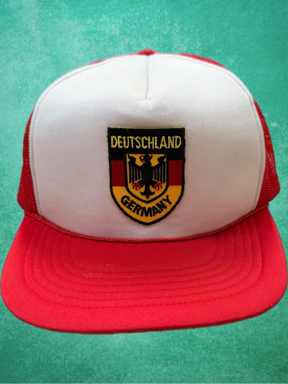 Vintage Germany Deutschland Crest Trucker Snapback
